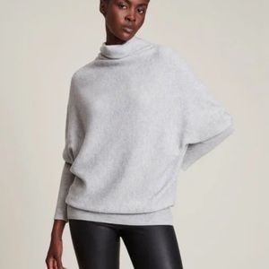 All Saints Wool Cashmere Blend Ridley Arctic Gray Sweater